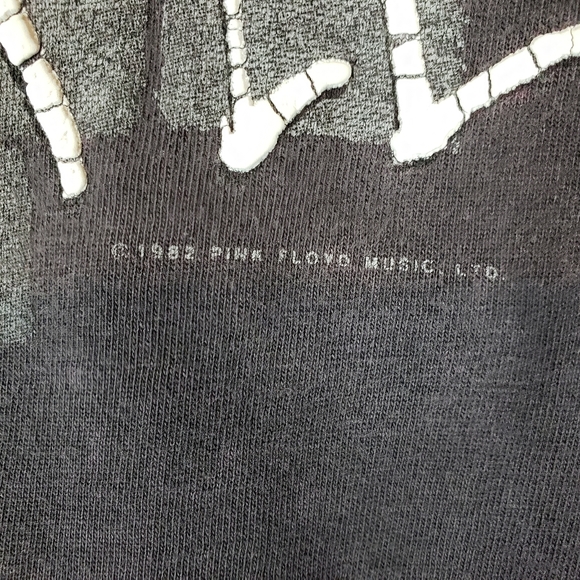 Vintage 1982 Pink Floyd band tee sz XL 3D letters - Picture 2 of 9